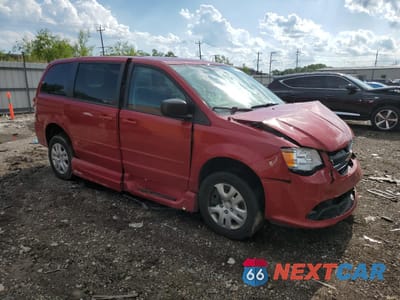 Czwarte zdjęcie samochodu z boku: 2016 DODGE GRAND CARAVAN SE VIN:2C4RDGBG4GR176385 - miniatura