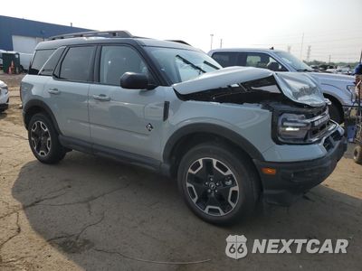 Czwarte zdjęcie samochodu z boku: 2022 FORD BRONCO SPORT OUTER BANKS VIN:3FMCR9C66NRD12026 - miniatura