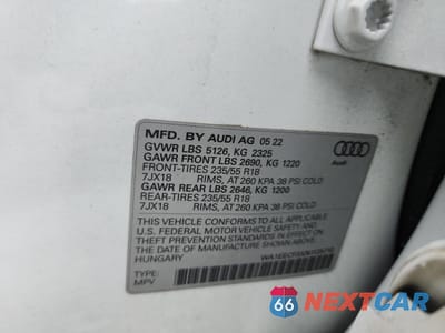 Zdjęcie 13 z 13 samochodu: 2022 AUDI Q3 PREMIUM PLUS S LINE 45 VIN:WA1EECF3XN1125710 - miniatura