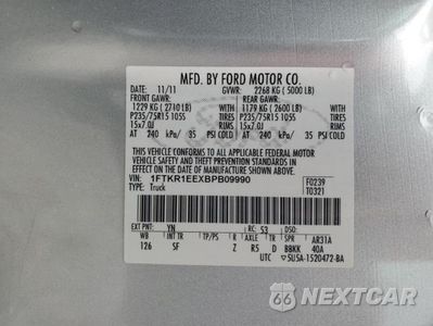 Zdjęcie 12 z 12 samochodu: 2011 FORD RANGER SUPER CAB VIN:1FTKR1EEXBPB09990 - miniatura