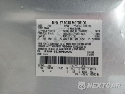 Zdjęcie 12 z 14 samochodu: 2011 FORD RANGER SUPER CAB VIN:1FTKR1EEXBPB09990 - miniatura