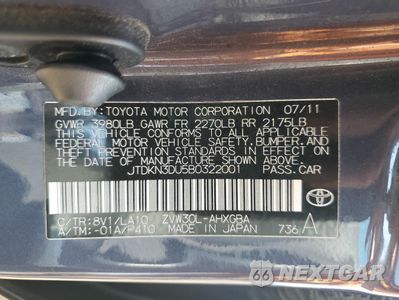 Zdjęcie 12 z 12 samochodu: 2011 TOYOTA PRIUS VIN:JTDKN3DU5B0322001 - miniatura