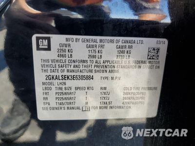 Zdjęcie 13 z 15 samochodu: 2014 GMC TERRAIN SLT VIN:2GKALSEK3E6305884 - miniatura