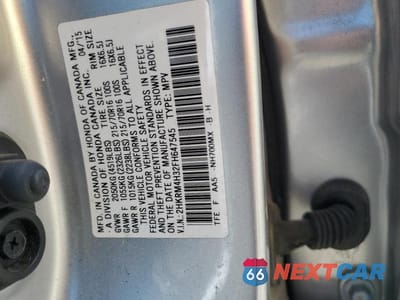 Zdjęcie 13 z 13 samochodu: 2015 HONDA CR-V LX VIN:2HKRM4H32FH647545 - miniatura