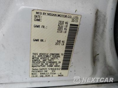 Zdjęcie 12 z 12 samochodu: 2015 NISSAN ALTIMA 2.5 VIN:1N4AL3APXFC596692 - miniatura