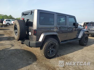 Trzecie zdjęcie samochodu z tyłu: 2014 JEEP WRANGLER UNLIMITED SAHARA VIN:1C4HJWEG9EL240338 - miniatura