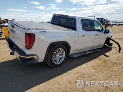 Trzecie zdjęcie samochodu z tyłu: 2019 GMC SIERRA K1500 SLT VIN:3GTU9DED2KG238232 - miniatura
