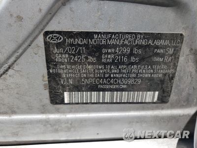 Zdjęcie 12 z 12 samochodu: 2012 HYUNDAI SONATA SE VIN:5NPEC4AC4CH309829 - miniatura