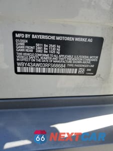 Zdjęcie 12 z 12 samochodu: 2024 BMW I4 EDRIVE 35 VIN:WBY43AW03RFS68684 - miniatura