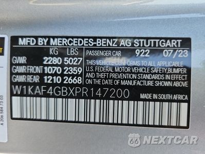 Zdjęcie 12 z 12 samochodu: 2023 MERCEDES-BENZ C 300 VIN:W1KAF4GBXPR147200 - miniatura
