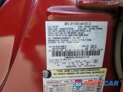 Zdjęcie 14 z 16 samochodu: 2005 FORD FREESTYLE LIMITED VIN:1FMDK06185GA74112 - miniatura