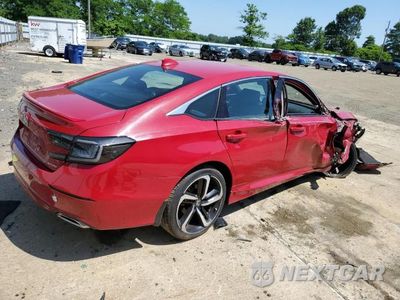 Trzecie zdjęcie samochodu z tyłu: 2020 HONDA ACCORD SPORT VIN:1HGCV1F33LA135334 - miniatura