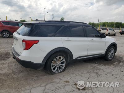 Trzecie zdjęcie samochodu z tyłu: 2020 FORD EXPLORER XLT VIN:1FMSK7DH0LGB33781 - miniatura