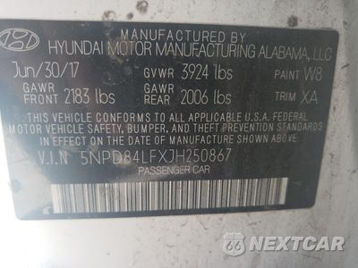 Zdjęcie 12 z 12 samochodu: 2018 HYUNDAI ELANTRA SEL VIN:5NPD84LFXJH250867 - miniatura