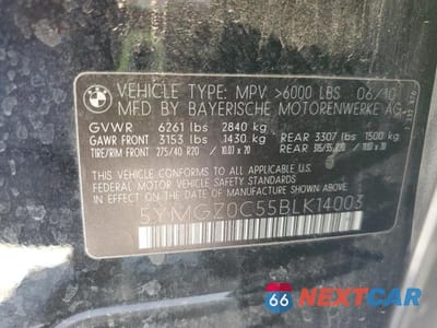 Zdjęcie 12 z 12 samochodu: 2011 BMW X6 M VIN:5YMGZ0C55BLK14003 - miniatura