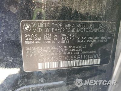 Zdjęcie 12 z 12 samochodu: 2011 BMW X6 M VIN:5YMGZ0C55BLK14003 - miniatura