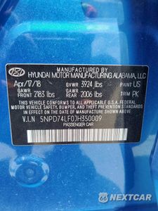 Zdjęcie 12 z 14 samochodu: 2018 HYUNDAI ELANTRA SE VIN:5NPD74LF0JH350009 - miniatura