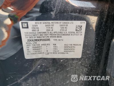 Zdjęcie 13 z 13 samochodu: 2015 GMC TERRAIN SLE VIN:2GKALMEK3F6302285 - miniatura