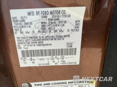 Zdjęcie 10 z 10 samochodu: 2011 FORD F150 SUPERCREW VIN:1FTFW1ET4BFB23916 - miniatura