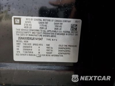 Zdjęcie 13 z 14 samochodu: 2018 CHEVROLET EQUINOX PREMIER VIN:2GNAXVEV6J6141947 - miniatura