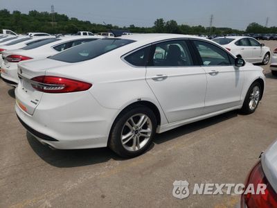 Trzecie zdjęcie samochodu z tyłu: 2018 FORD FUSION SE HYBRID VIN:3FA6P0LU2JR129868 - miniatura