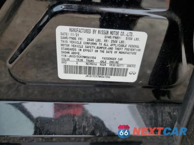 Zdjęcie 12 z 12 samochodu: 2022 INFINITI Q50 SENSORY VIN:JN1EV7CR7NM341554 - miniatura