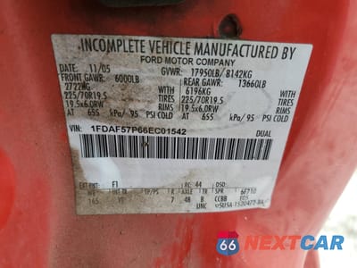 Zdjęcie 13 z 13 samochodu: 2006 FORD F550 SUPER DUTY VIN:1FDAF57P66EC01542 - miniatura