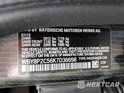 Zdjęcie 13 z 13 samochodu: 2019 BMW I3 BEV VIN:WBY8P2C56K7D36698 - miniatura