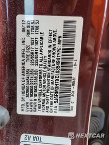 Zdjęcie 14 z 16 samochodu: 2012 HONDA CR-V EXL VIN:5J6RM3H7XCL035494 - miniatura