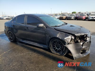 Czwarte zdjęcie samochodu z boku: 2011 MITSUBISHI LANCER EVOLUTION GSR VIN:JA32W8FV3BU015255 - miniatura