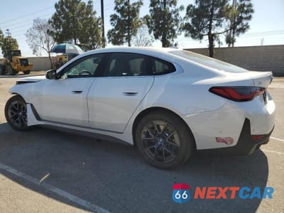 Drugie zdjęcie samochodu z przodu: 2024 BMW I4 EDRIVE 40 VIN:WBY73AW08RFT27984 - miniatura