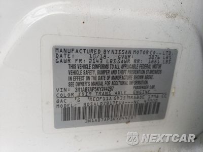 Zdjęcie 13 z 13 samochodu: 2019 NISSAN SENTRA S VIN:3N1AB7AP5KY244287 - miniatura