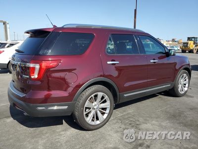 Trzecie zdjęcie samochodu z tyłu: 2018 FORD EXPLORER LIMITED VIN:1FM5K7FHXJGC93965 - miniatura