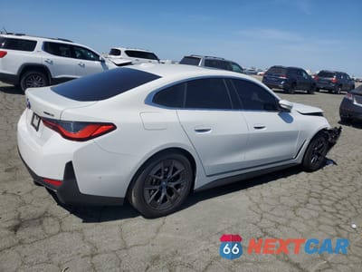 Trzecie zdjęcie samochodu z tyłu: 2024 BMW I4 EDRIVE 35 VIN:WBY43AW03RFS68684 - miniatura