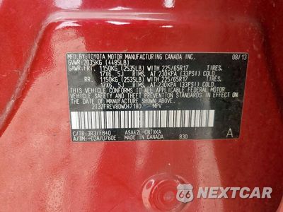 Zdjęcie 12 z 12 samochodu: 2013 TOYOTA RAV4 LE VIN:2T3ZFREV8DW047180 - miniatura