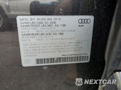 Zdjęcie 13 z 13 samochodu: 2014 AUDI Q5 PREMIUM PLUS VIN:WA1LFAFP6EA027740 - miniatura