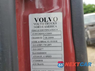 Zdjęcie 10 z 10 samochodu: 2020 VOLVO VNR VIN:4V4WC9EH5LN233999 - miniatura