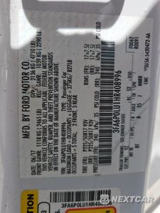 Zdjęcie 12 z 12 samochodu: 2017 FORD FUSION SE HYBRID VIN:3FA6P0LU1HR408996 - miniatura