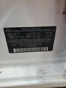 Zdjęcie 12 z 12 samochodu: 2012 HYUNDAI ELANTRA GLS VIN:5NPDH4AE9CH064038 - miniatura