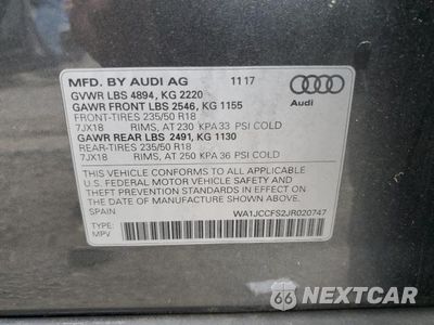 Zdjęcie 13 z 13 samochodu: 2018 AUDI Q3 PREMIUM PLUS VIN:WA1JCCFS2JR020747 - miniatura