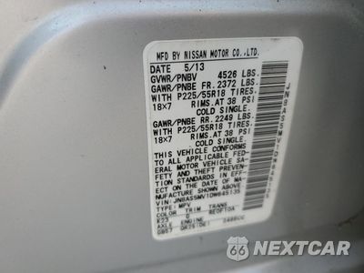 Zdjęcie 13 z 13 samochodu: 2013 NISSAN ROGUE S VIN:JN8AS5MV1DW645135 - miniatura
