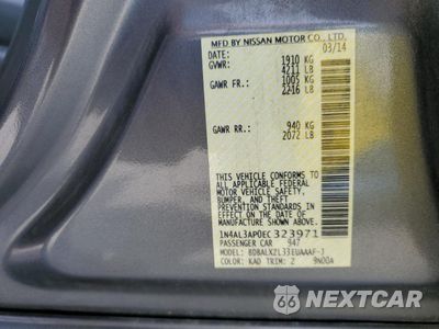 Zdjęcie 13 z 13 samochodu: 2014 NISSAN ALTIMA 2.5 VIN:1N4AL3AP0EC323971 - miniatura