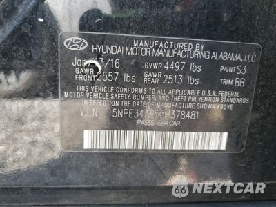 Zdjęcie 12 z 12 samochodu: 2016 HYUNDAI SONATA SPORT VIN:5NPE34AF5GH378481 - miniatura