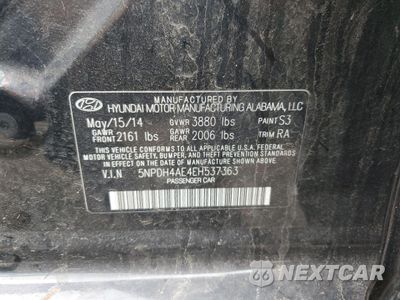 Zdjęcie 12 z 12 samochodu: 2014 HYUNDAI ELANTRA SE VIN:5NPDH4AE4EH537363 - miniatura