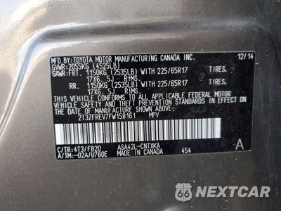 Zdjęcie 13 z 14 samochodu: 2015 TOYOTA RAV4 LE VIN:2T3ZFREV7FW158161 - miniatura