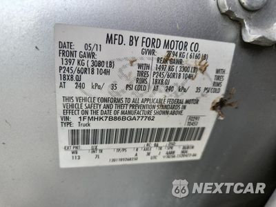 Zdjęcie 13 z 13 samochodu: 2011 FORD EXPLORER VIN:1FMHK7B86BGA77762 - miniatura