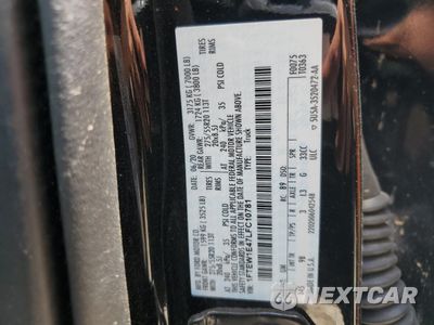 Zdjęcie 12 z 14 samochodu: 2020 FORD F150 SUPERCREW VIN:1FTEW1E47LFC10781 - miniatura