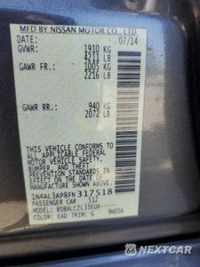 Zdjęcie 12 z 12 samochodu: 2015 NISSAN ALTIMA 2.5 VIN:1N4AL3AP8FN317518 - miniatura
