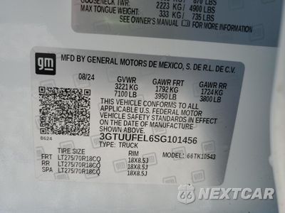 Zdjęcie 12 z 12 samochodu: 2025 GMC SIERRA K1500 AT4X VIN:3GTUUFEL6SG101456 - miniatura