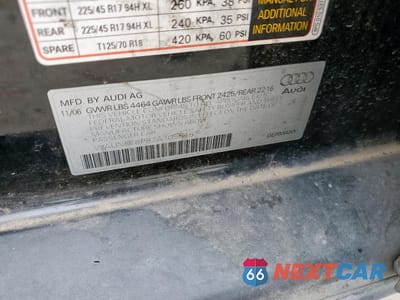 Zdjęcie 12 z 12 samochodu: 2007 AUDI A3 2.0 PREMIUM VIN:WAUNF78P87A105546 - miniatura